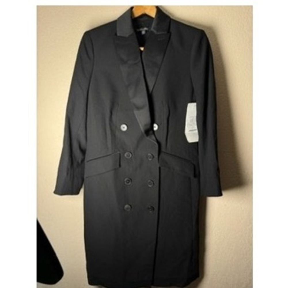 Brooks Brothers Women's Black Crepe Tuxedo DB Dress Global Fall-Winter‎ 2023